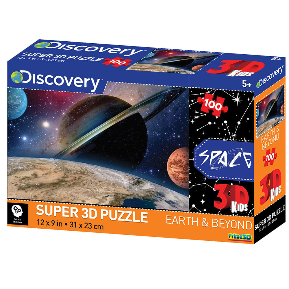 Quebra Cabeça Multikids Super 3D Planetas 100 Peças