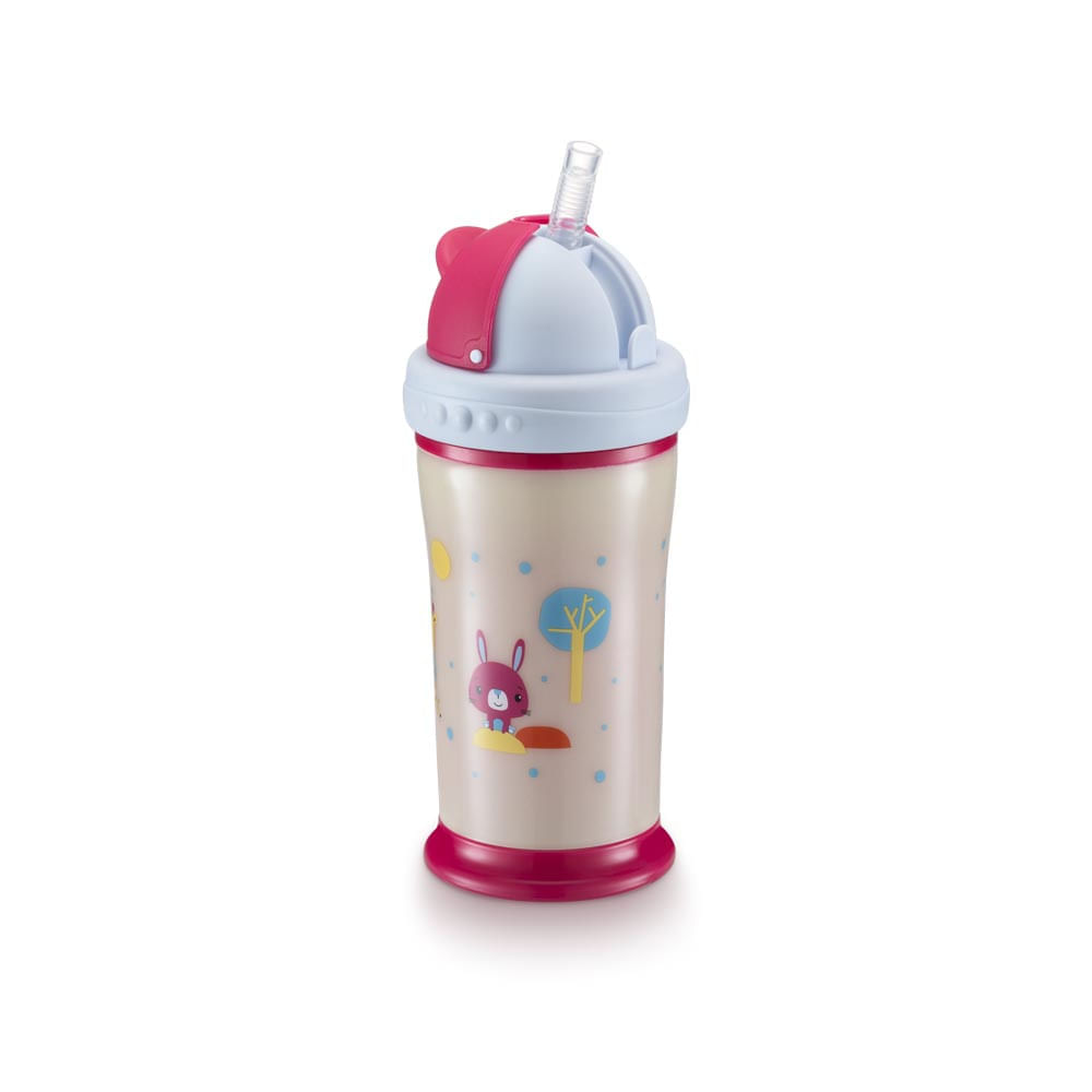 Copo Playful Glow in The Dark Planet Rosa Pink Fisher Price