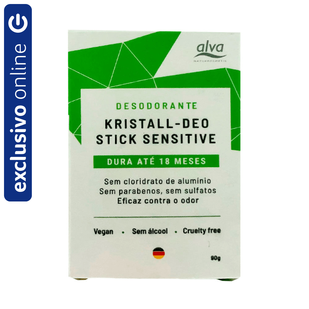 Desodorante Pedra Cristal Stick Sensitive Alva 90G
