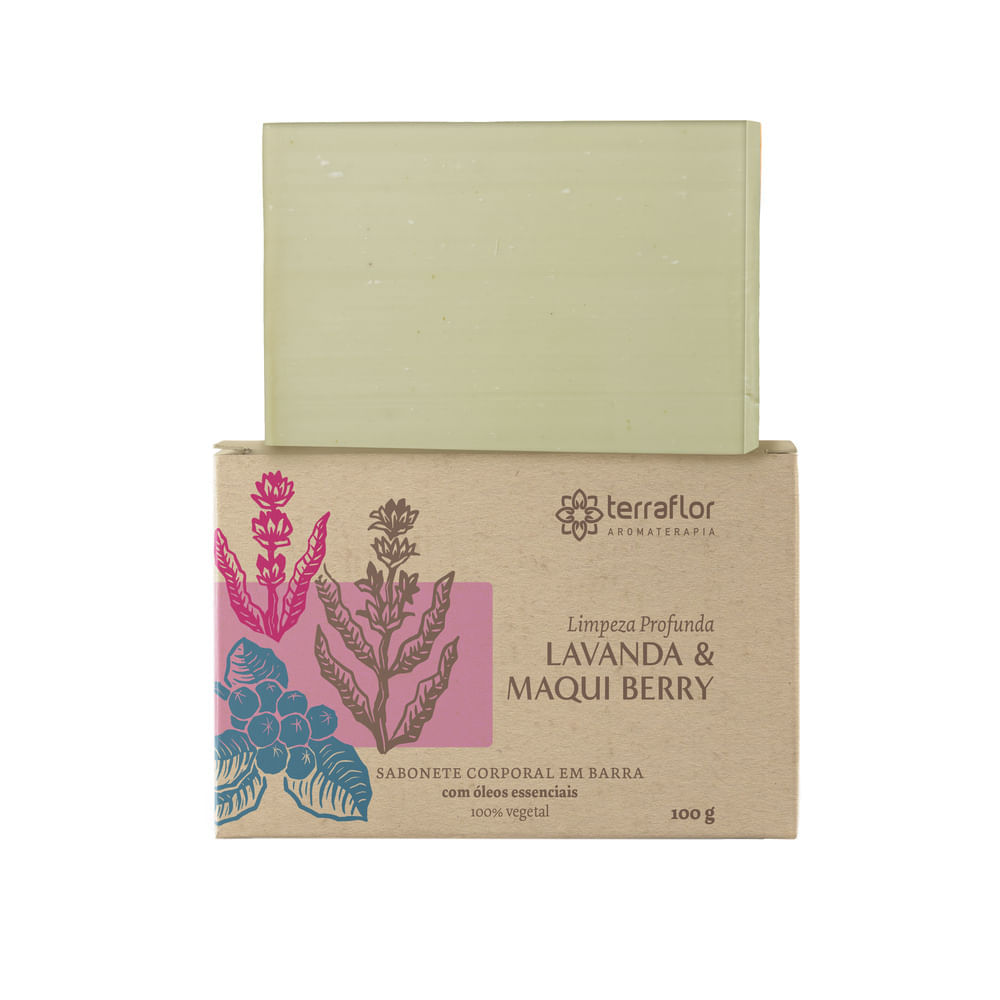 Sabonete Em Barra Terra Flor Lavanda e Maqui Berry 100G