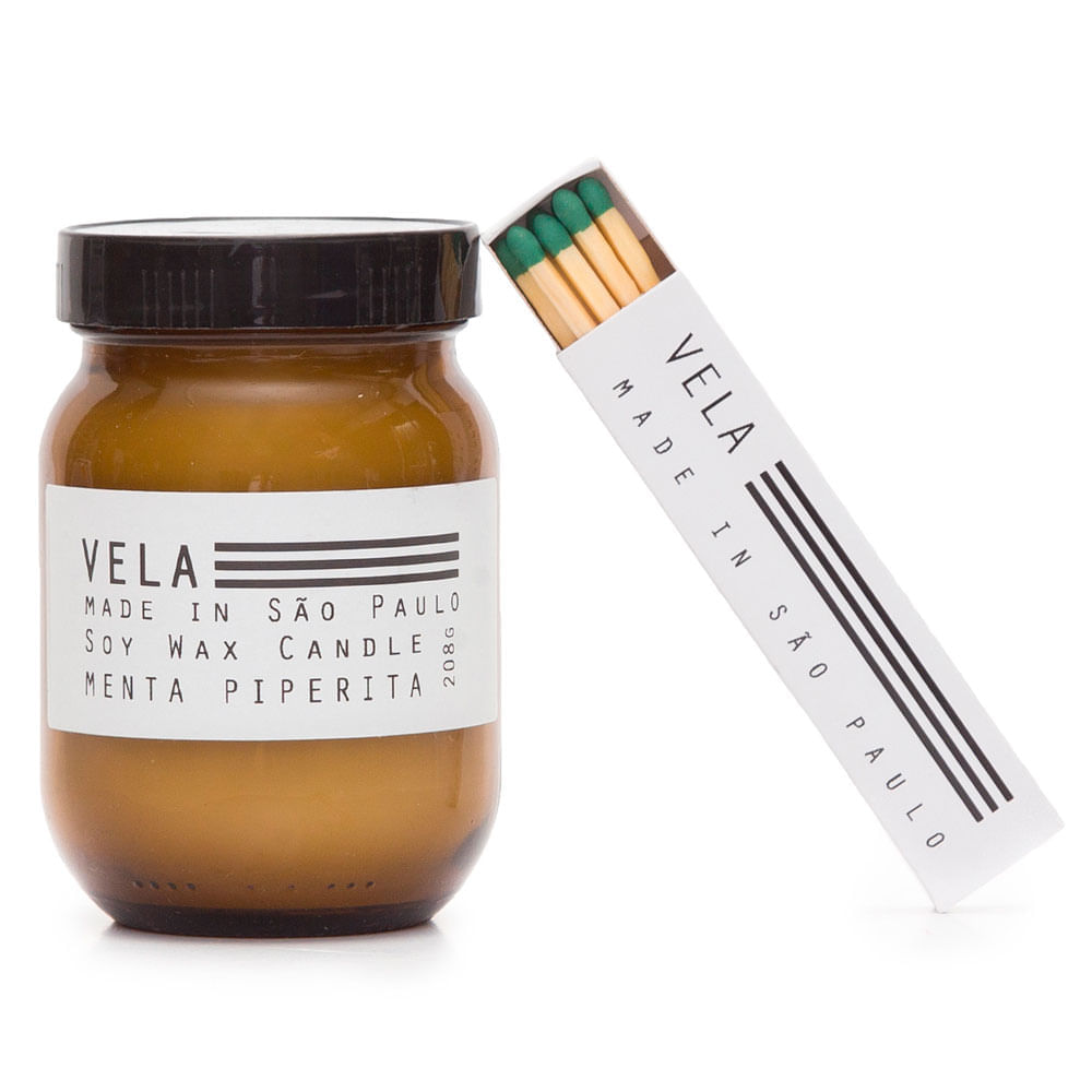 Vela Aromática Made In São Paulo Menta Piperita 208G