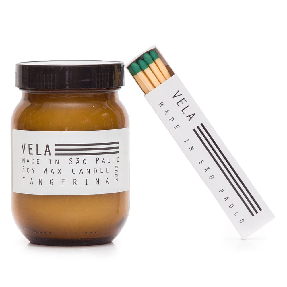 Vela Aromática Made In São Paulo Tangerina 208G