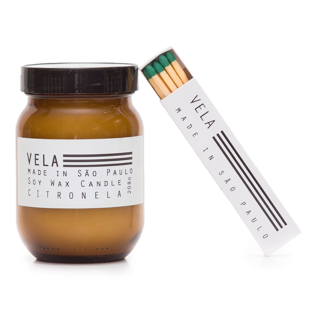 Vela Aromática Made In São Paulo Citronela 208G