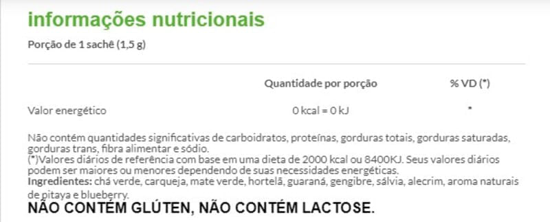 Chá Desinchá Pitaya E Blueberry 30 Sachês
