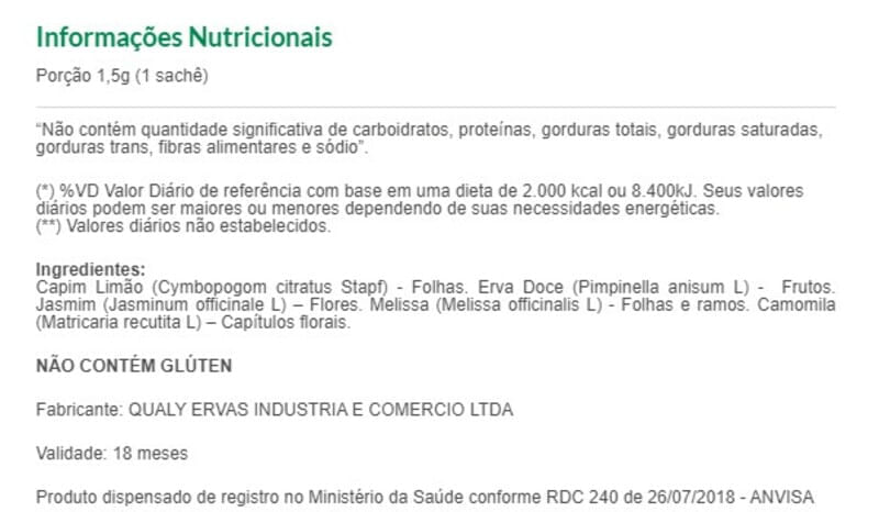 Chá SleepAtive Elixir Com 60 Sachês 90G