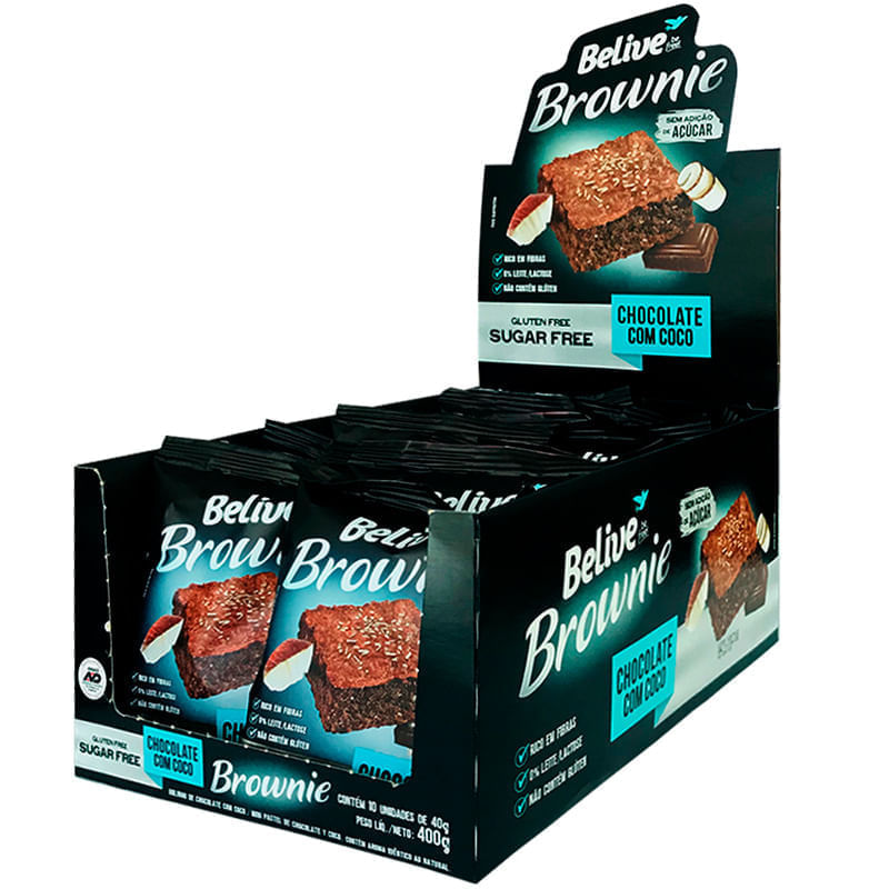 Brownie Belive Chocolate Com Coco 40G
