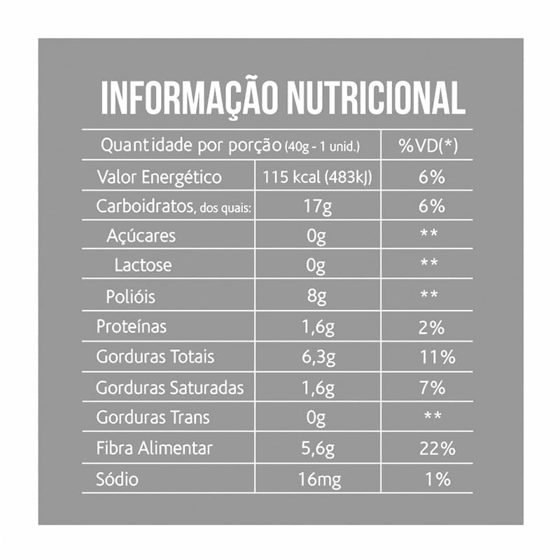 Brownie Belive Chocolate Com Coco 40G