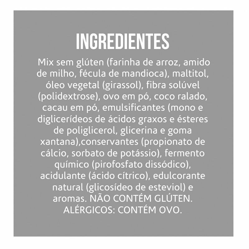 Brownie Belive Chocolate Com Coco 40G
