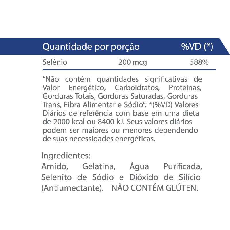 Selenium Vitaminlife 60 Cápsulas