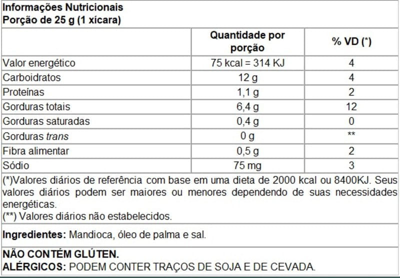 Chips de Mandioca com Sal Mundo Verde Seleção 40g