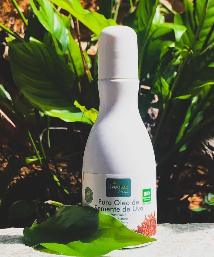 Óleo Livealoe Semente De Uva Puro 120Ml