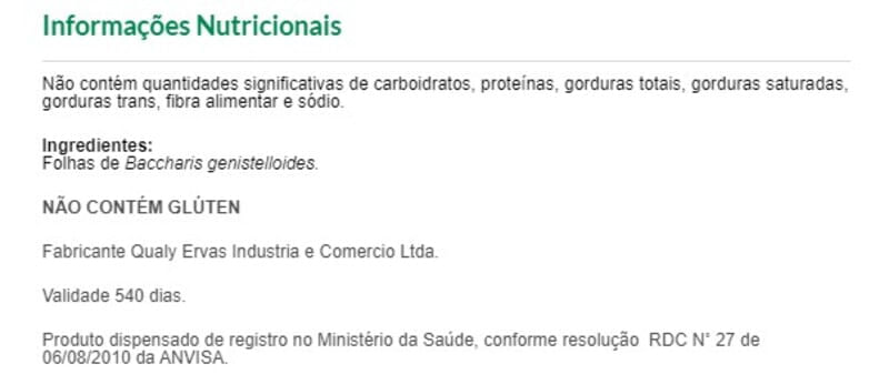 Carqueja Amarga Mundo Verde Seleção 30g