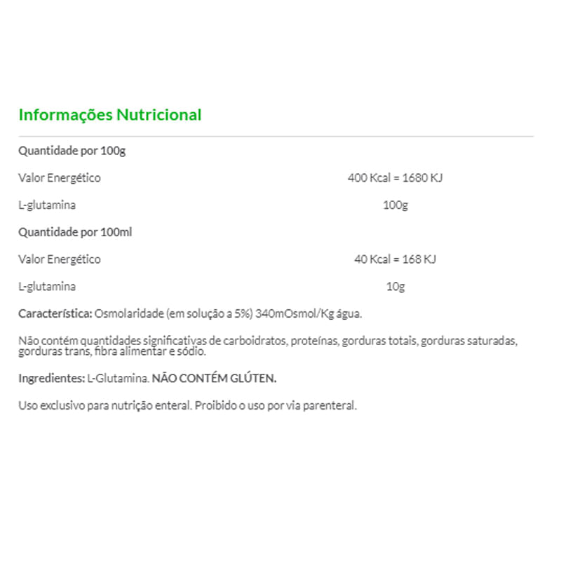 Glutamine Integralmédica Natural 150g