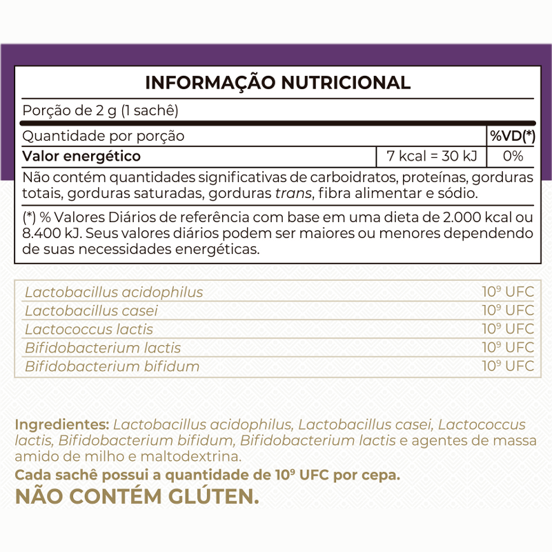 Simfort Suplemento Probiótico Vitafor 10x2G