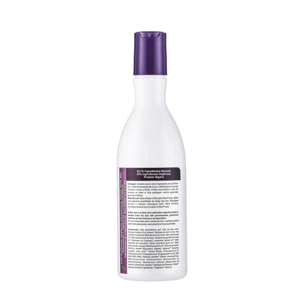Condicionador Livealoe Vegano Aloe Frutas Com Noni E Uva 300Ml