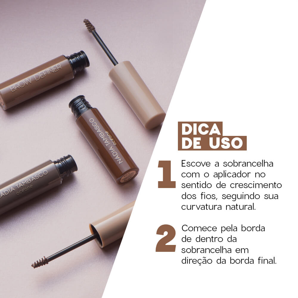 Máscara De Sobrancelha Castanho Claro Nádia Tambasco By Océane 5G