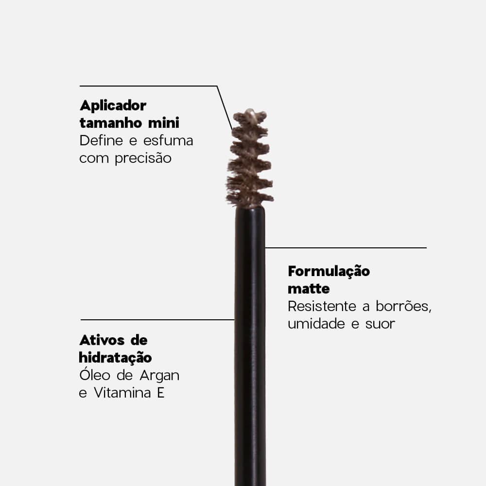 Máscara De Sobrancelha Castanho Escuro Nádia Tambasco By Océane 5G