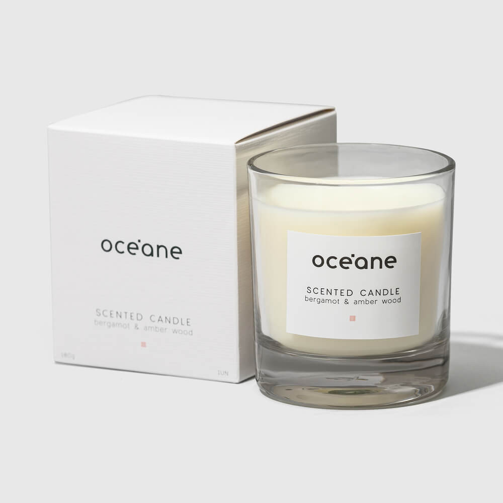 Vela Aromática Océane Bergamota E Âmbar 180G