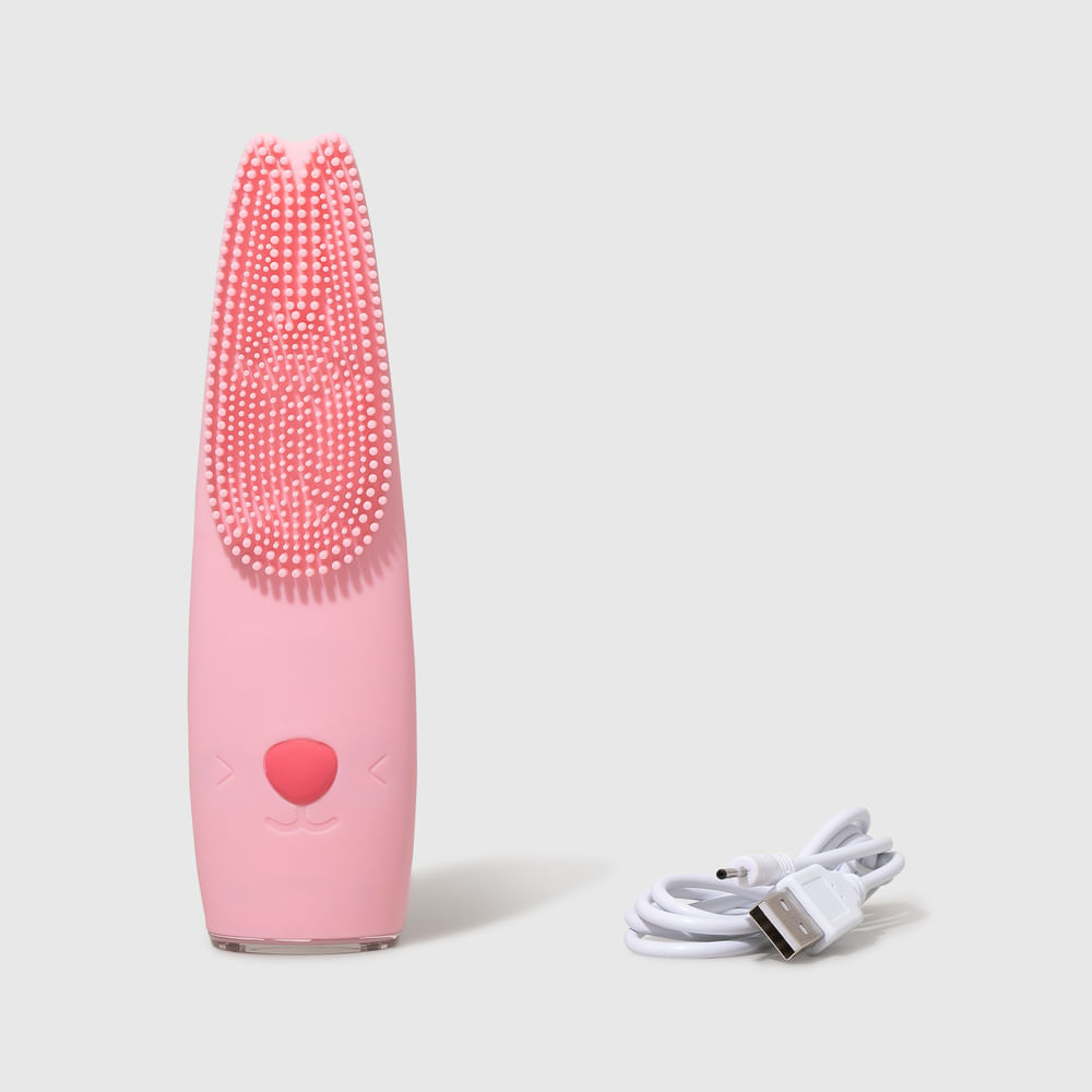 Aparelho Para Limpeza Facial Elétrico Océane Rosa Bunny Cleaner