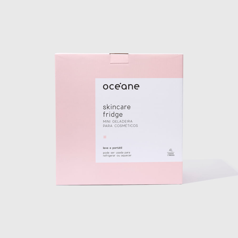 Mini Geladeira Océane Rosa Skincare Fridge 4 Litros PanVel Farmácias