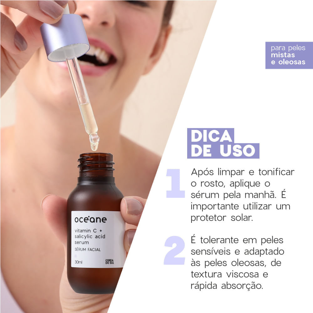 Sérum Facial Océane Vitamina C + Ácido Salicílico 30Ml