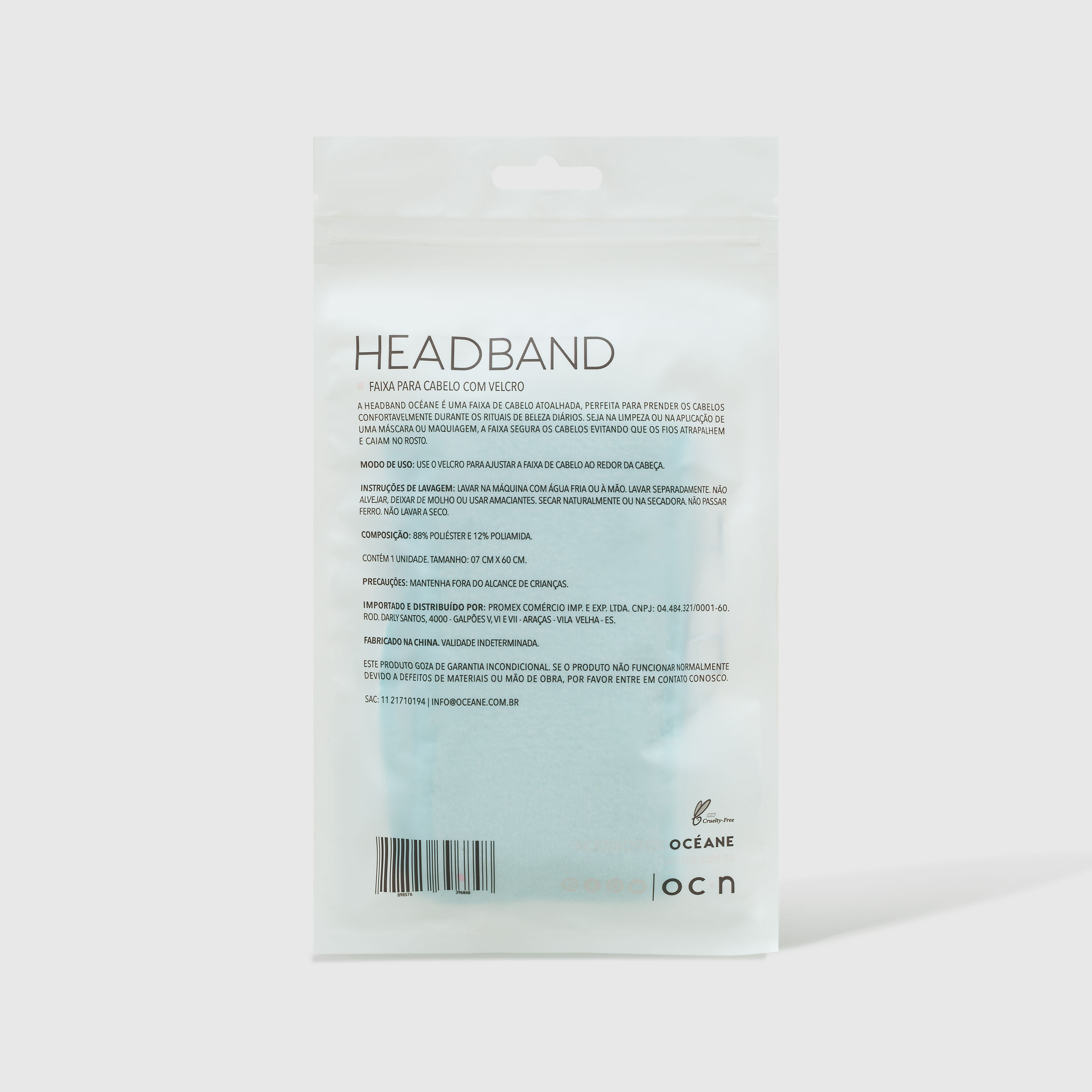 Faixa Para Cabelos Azul Océane Headband