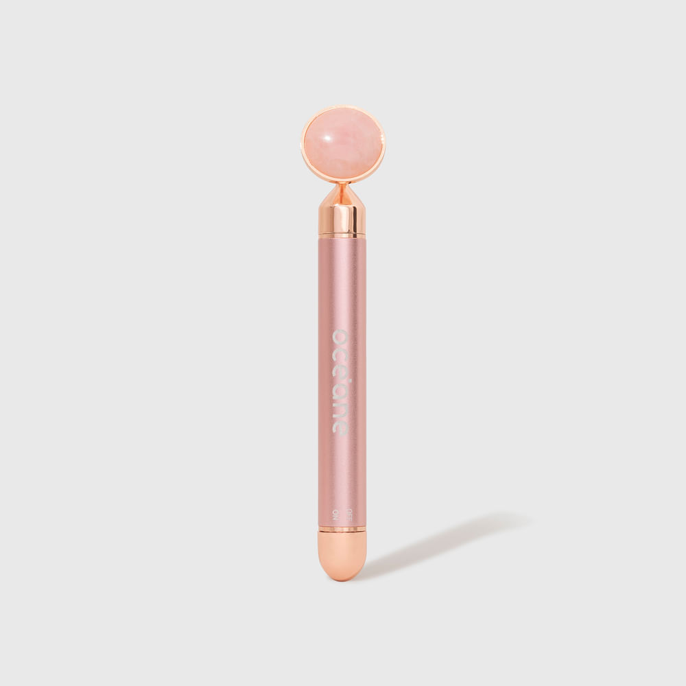 Massageador Elétrico De Quartzo Rosa Océane Vibrating Roller