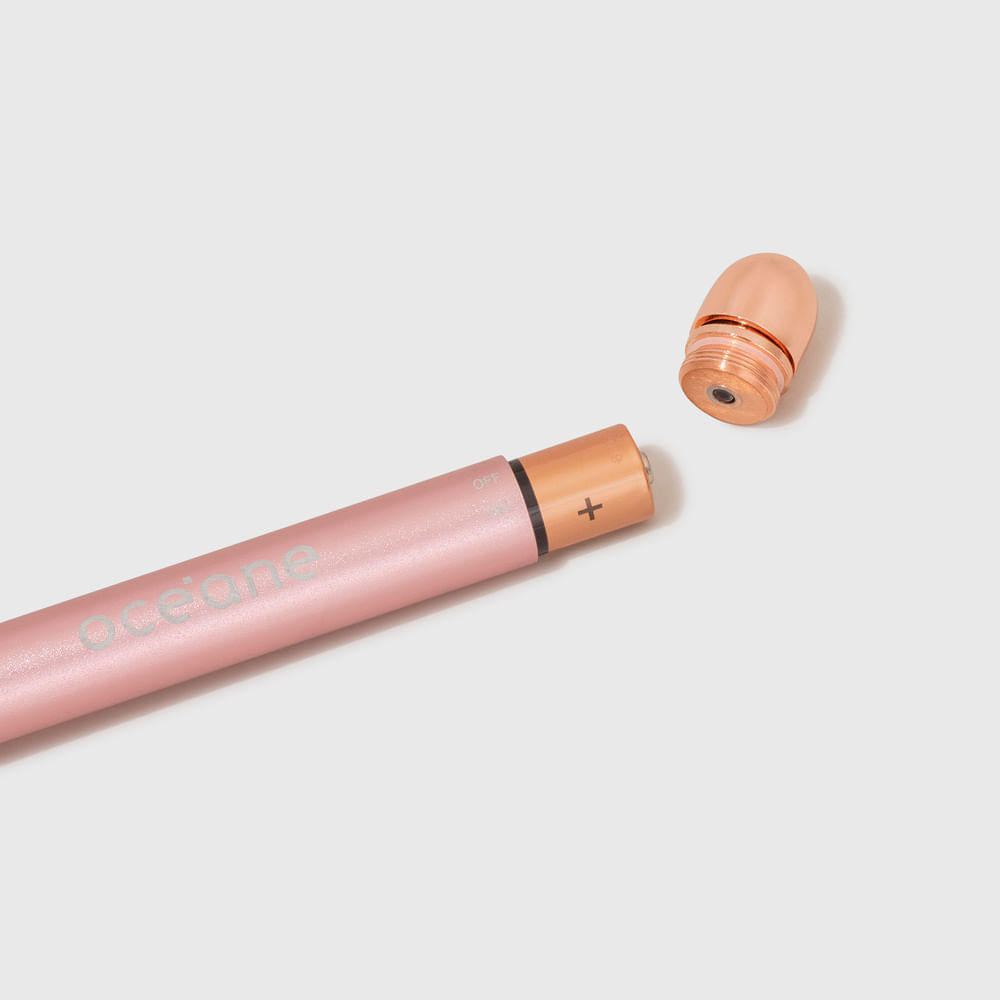 Massageador Elétrico De Quartzo Rosa Océane Vibrating Roller