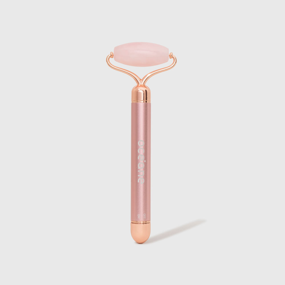 Massageador Elétrico De Quartzo Rosa Océane Vibrating Roller