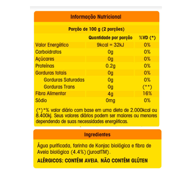 Massa Tipo Fettuccine Konjac 270g