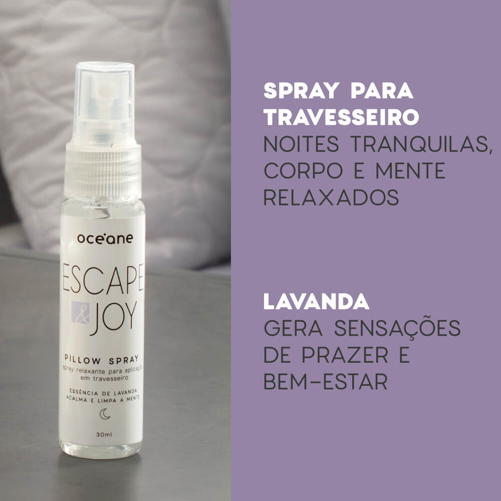 Spray Relaxante Para Travesseiro Océane Essência De Lavanda 30Ml