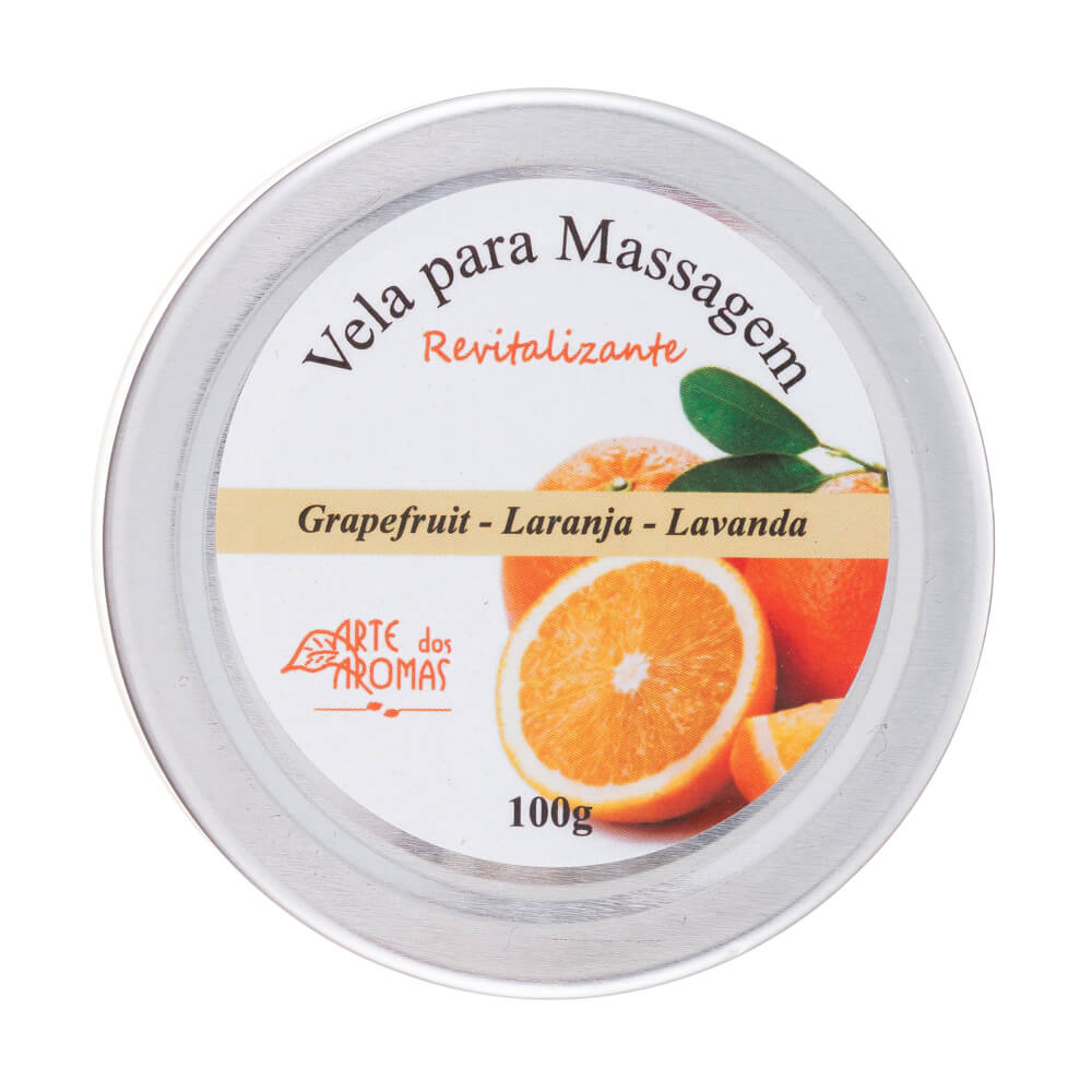 Vela Para Massagem Arte Dos Aromas Natural Revitalizante 100G