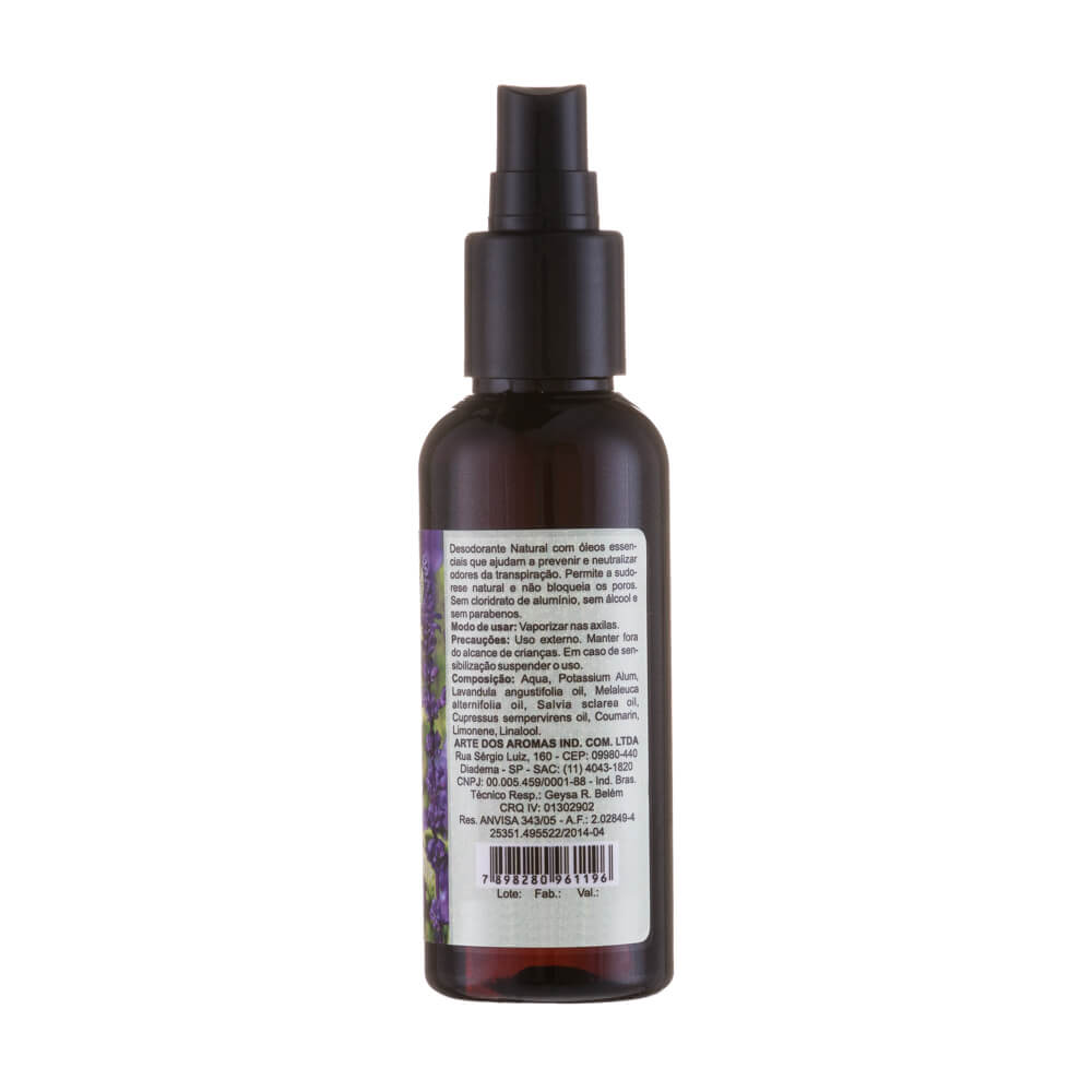 Desodorante Spray Arte Dos Aromas Sálvia 120Ml