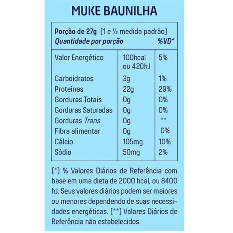 Refil Whey Protein Muke Isolado E Hidrolisado Baunilha 900G