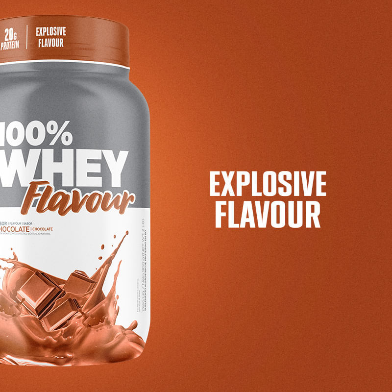 100% Whey Flavour Chocolate Atlhetica Nutrition Pote 900g