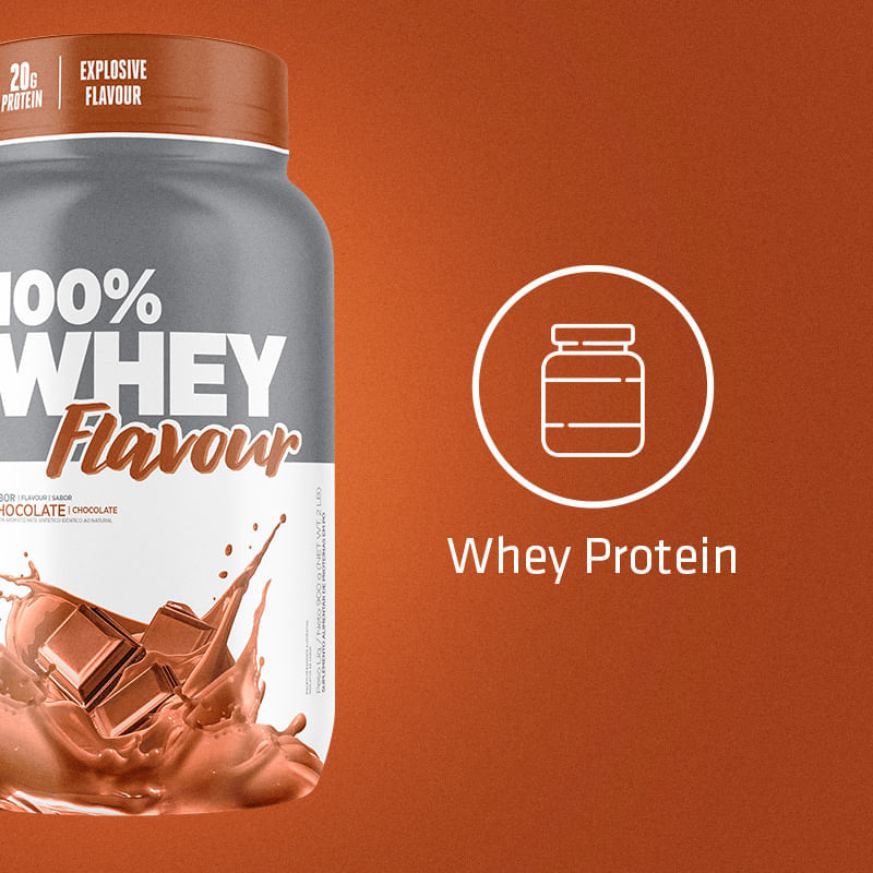 100% Whey Flavour Chocolate Atlhetica Nutrition Pote 900g