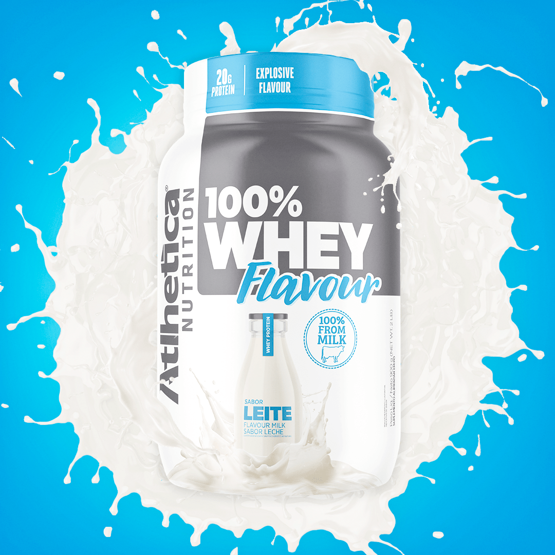 100% Whey Flavour Leite Atlhetica Nutrition Pote 900g