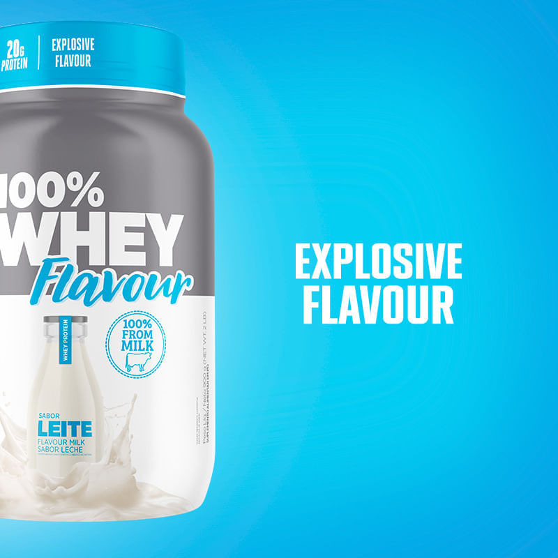 100% Whey Flavour Leite Atlhetica Nutrition Pote 900g