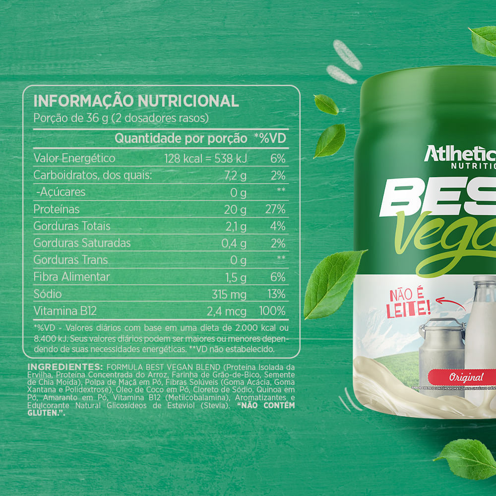 Best Vegan Protein Atlhetica Nutrition Original 500g