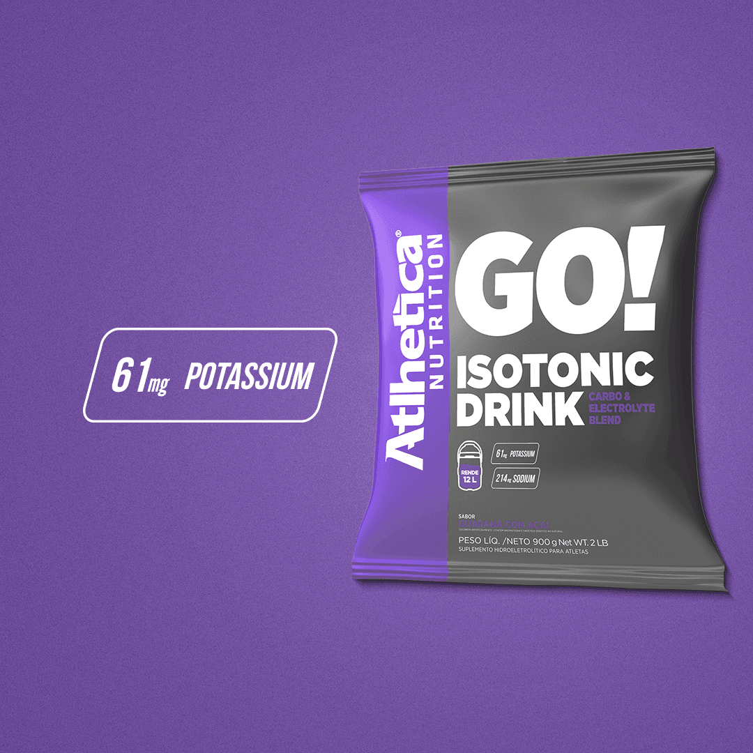 GO! Isotonic Drink Guaraná Com Açaí Atlhetica Nutrition 900g