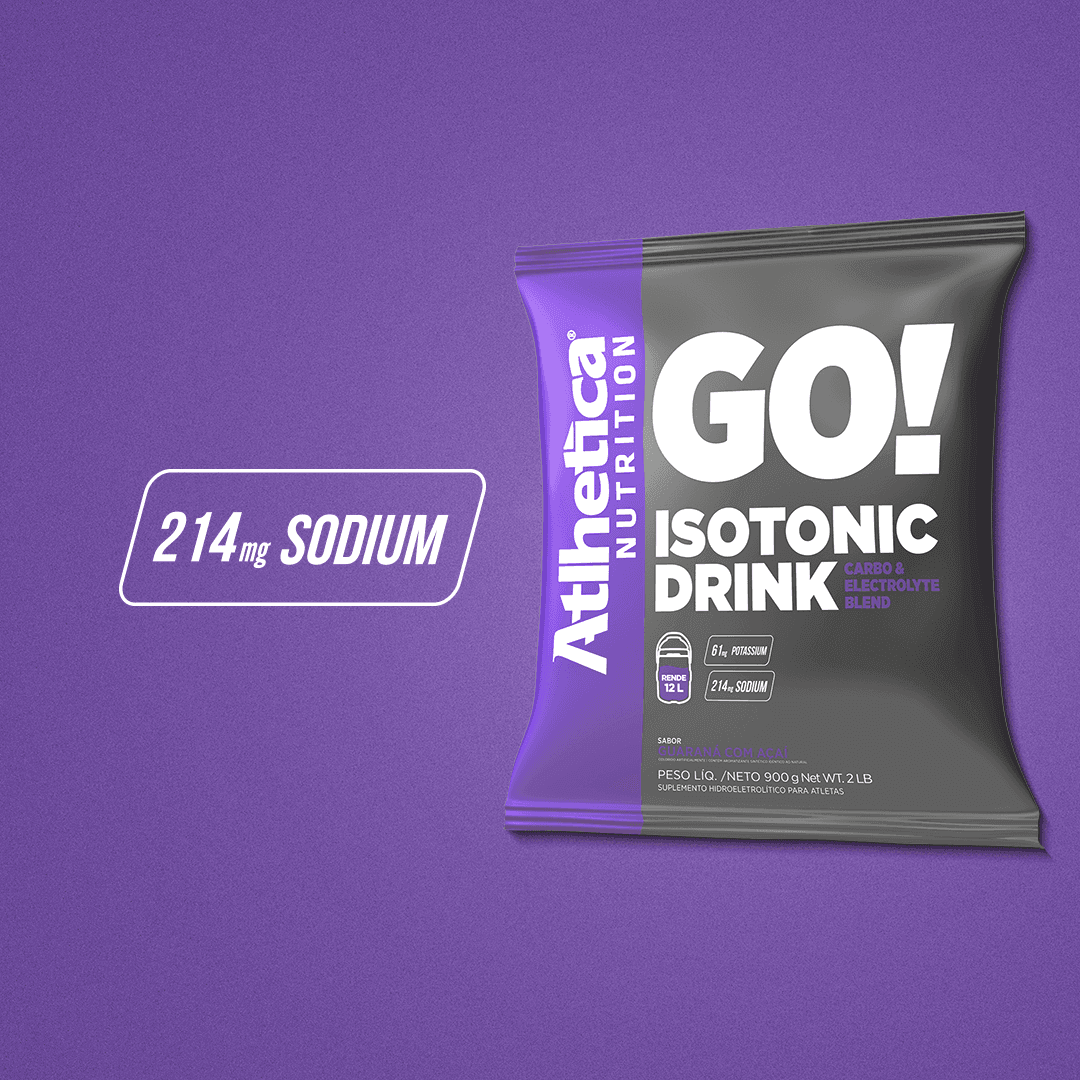 GO! Isotonic Drink Guaraná Com Açaí Atlhetica Nutrition 900g