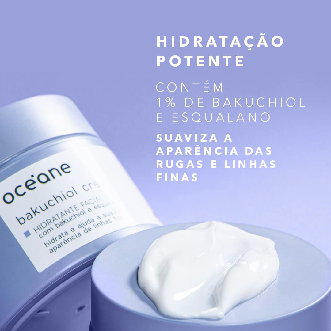Hidratante Facial com Fito-Retinol e Esqualano - Bakuchiol Cream 50g