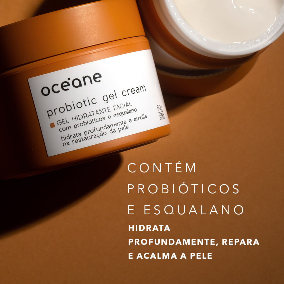 Gel Hidratante Facial Océane Com Probióticos E Esqualano 50g