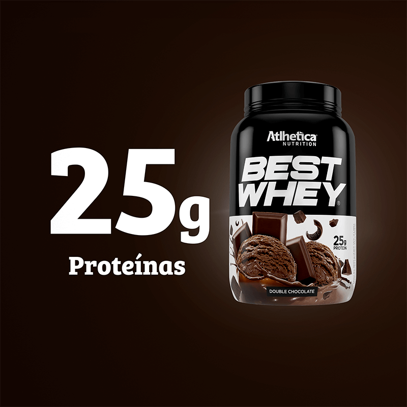 Best Whey Protein Double Chocolate Atlhetica Nutrition 900g