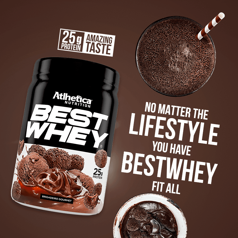 Best Whey Protein Brigadeiro Gourmet Atlhetica Nutrition 450g