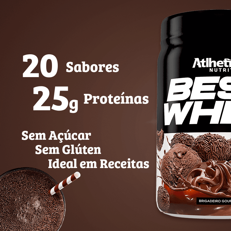 Best Whey Protein Brigadeiro Gourmet Atlhetica Nutrition 450g