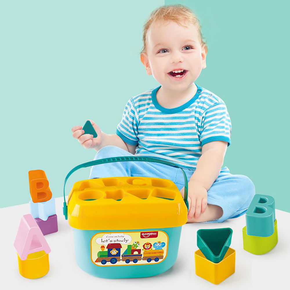 Maleta Meus Primeiros Blocos 16 Peças Multikids Baby