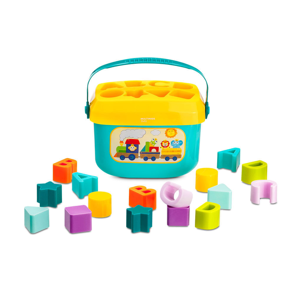 Maleta Meus Primeiros Blocos 16 Peças Multikids Baby