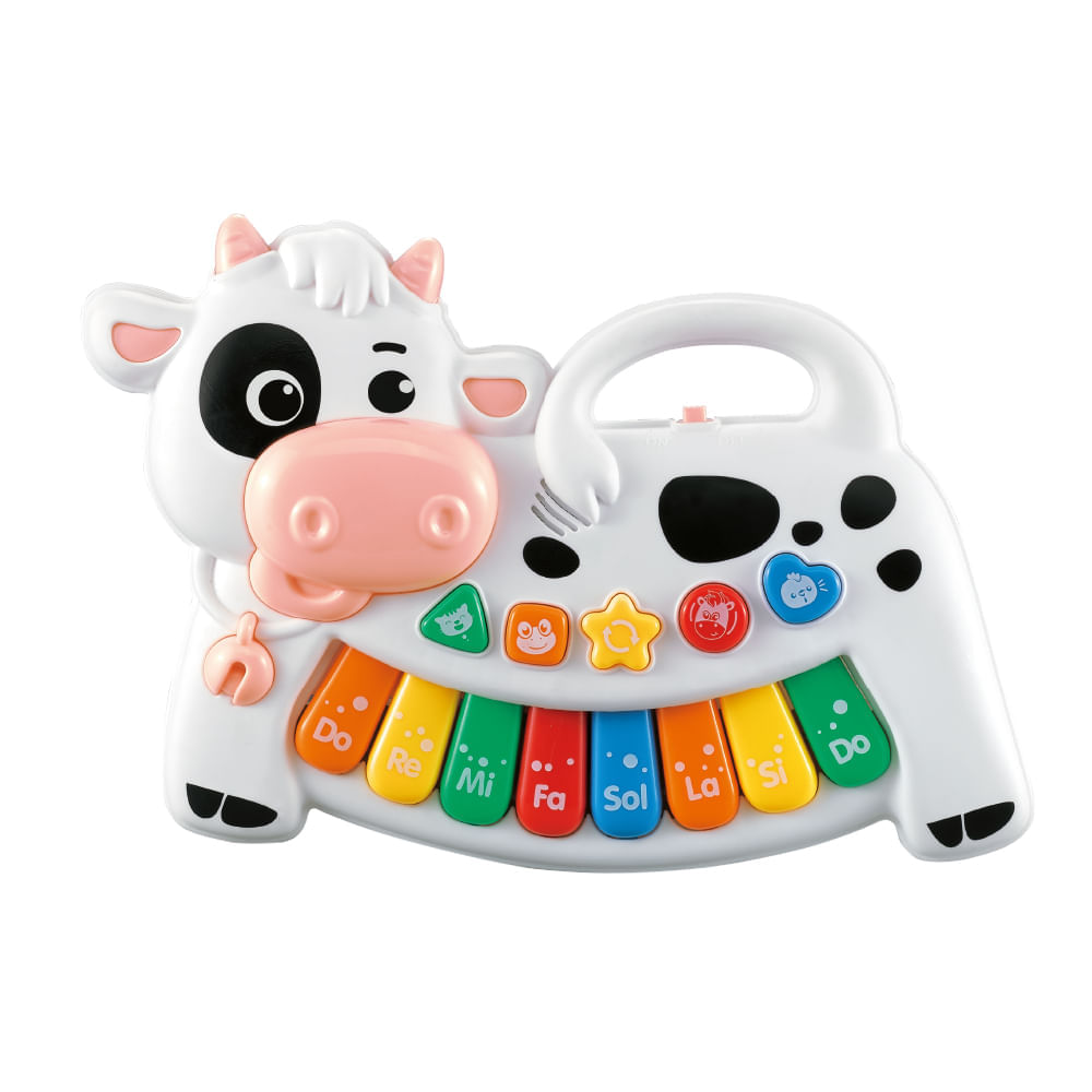 Meu Primeiro Teclado Vaquinha Multikids Baby