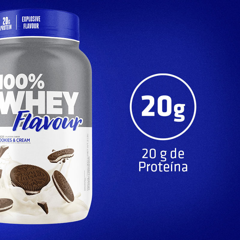 100% Whey Flavour Cookies & Cream Atlhetica Nutrition Pote 900g